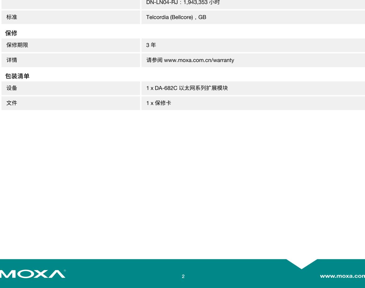 MOXA摩莎DA-682C 以太网系列扩展模块用于 DA-682C 系列计算机的以太网扩展模块