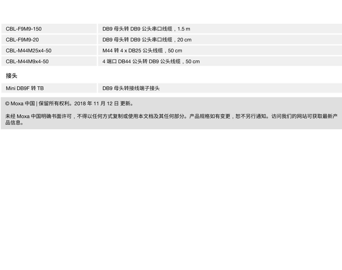 MOXA摩莎CP-114EL 系列4 端口 RS-232/422/485 PCI Express 卡，可选带 2 kV 光电隔离保护