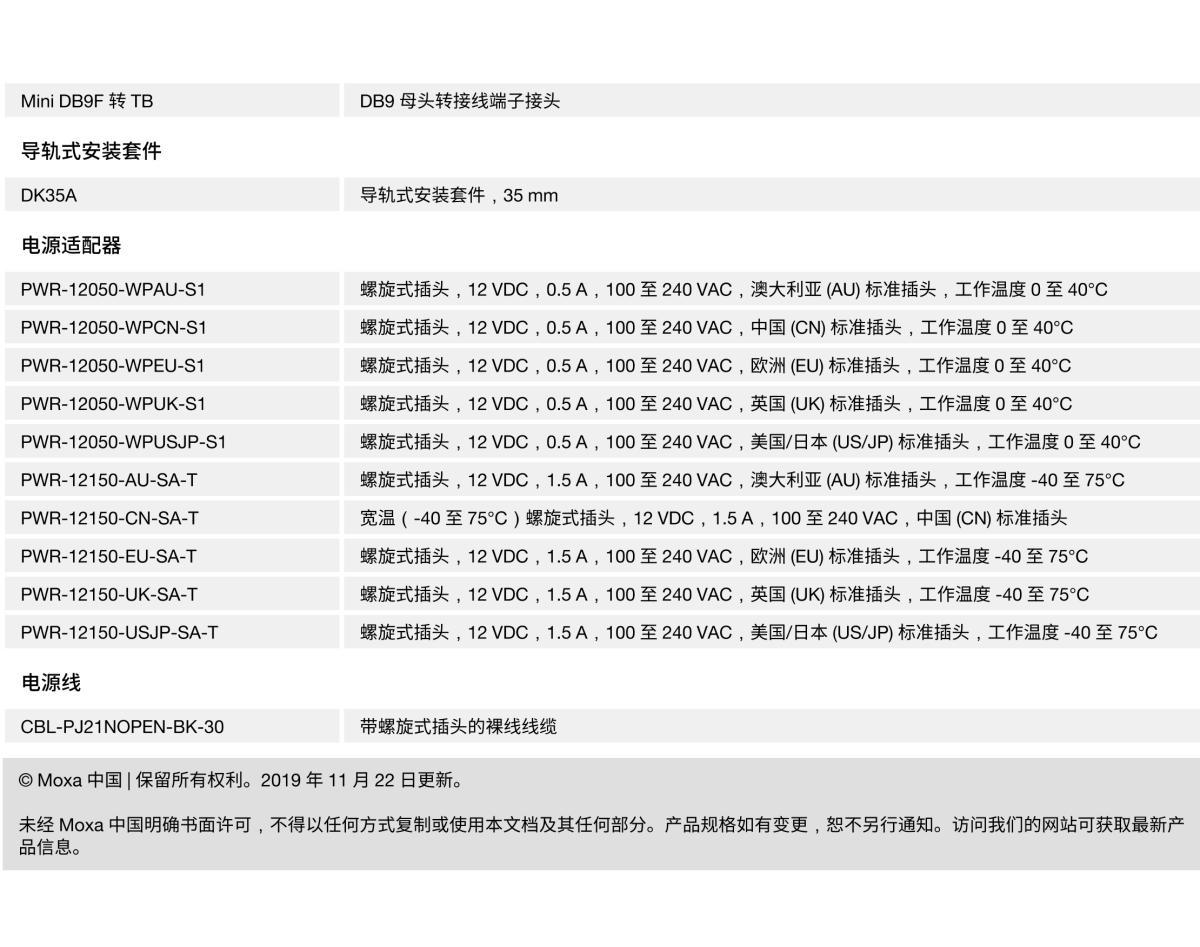 MOXA摩莎NPort P5150A 系列1 端口 RS-232/422/485 PoE 串口设备联网服务器