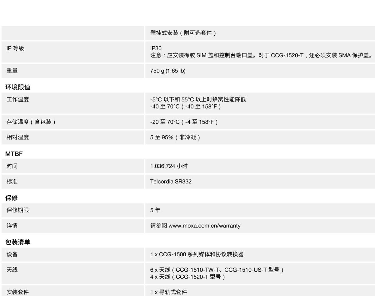 MOXA摩莎CCG-1500 系列工业专用 5G 蜂窝网关