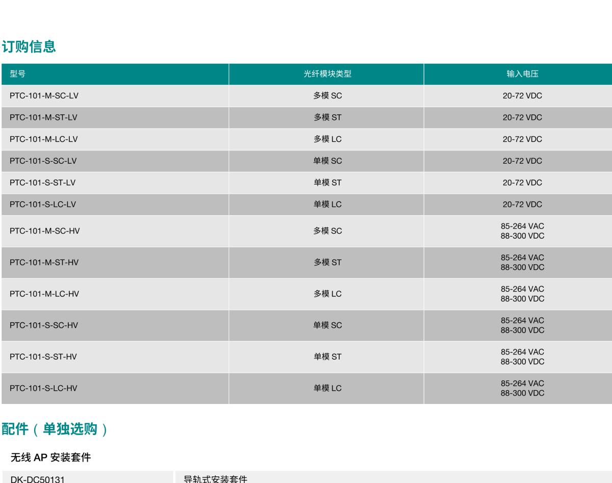 MOXA摩莎PTC-101 系列IEC 61850-3 以太网转光纤转换器