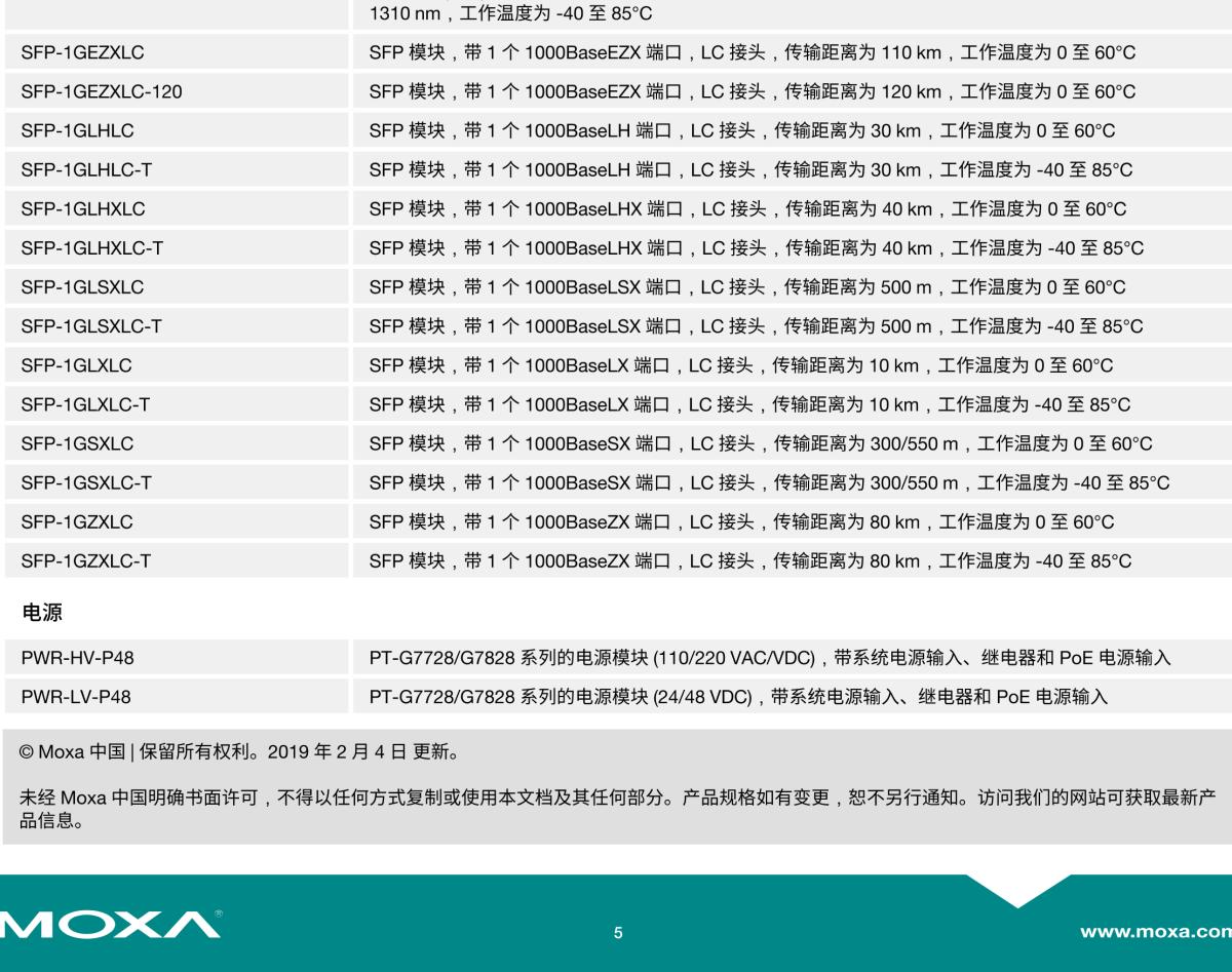 MOXA摩莎PT-G7828 系列IEC 61850-3 28 端口三层全千兆模块化网管型工业以太网交换机