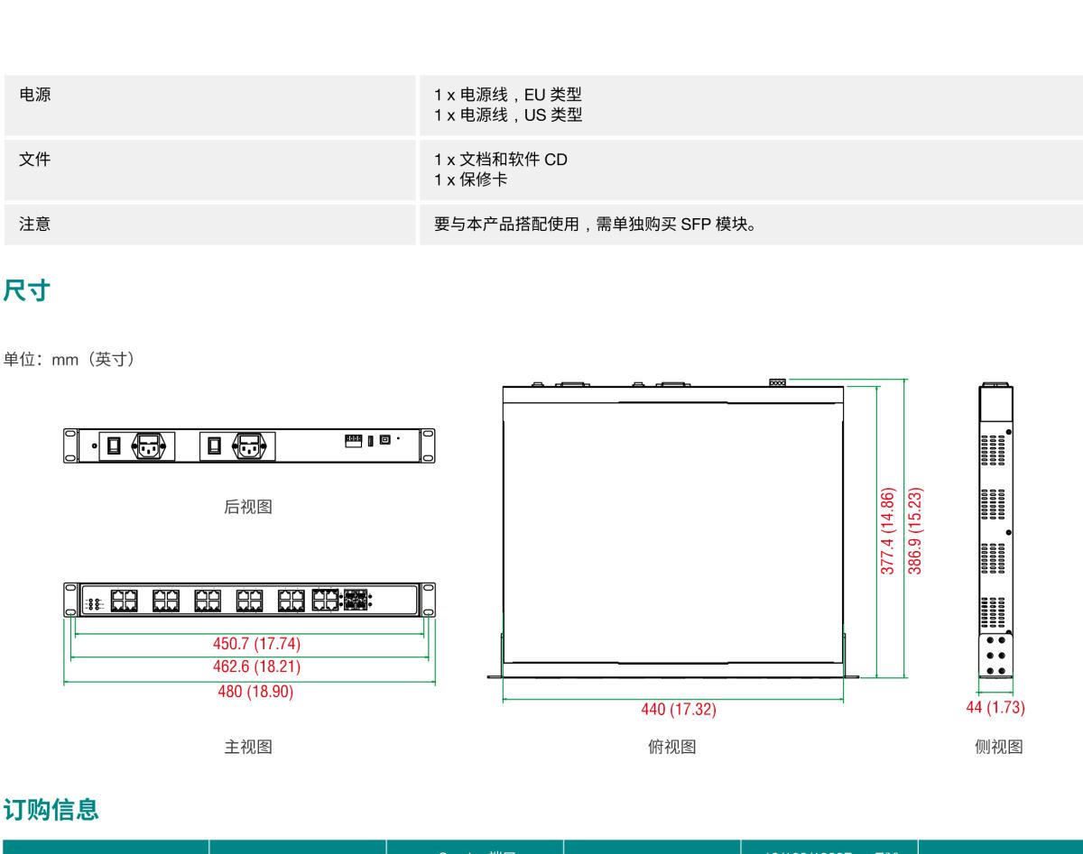 MOXA摩莎IKS-G6524A 系列24G 端口二层全千兆网管型工业以太网交换机