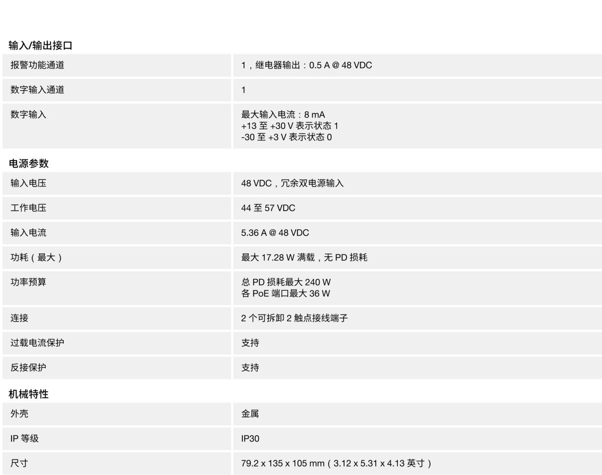 MOXA摩莎EDS-P510A 系列8+2G 端口千兆 PoE+ 网管型以太网交换机，带 8 端口 IEEE 802.3af/at PoE+