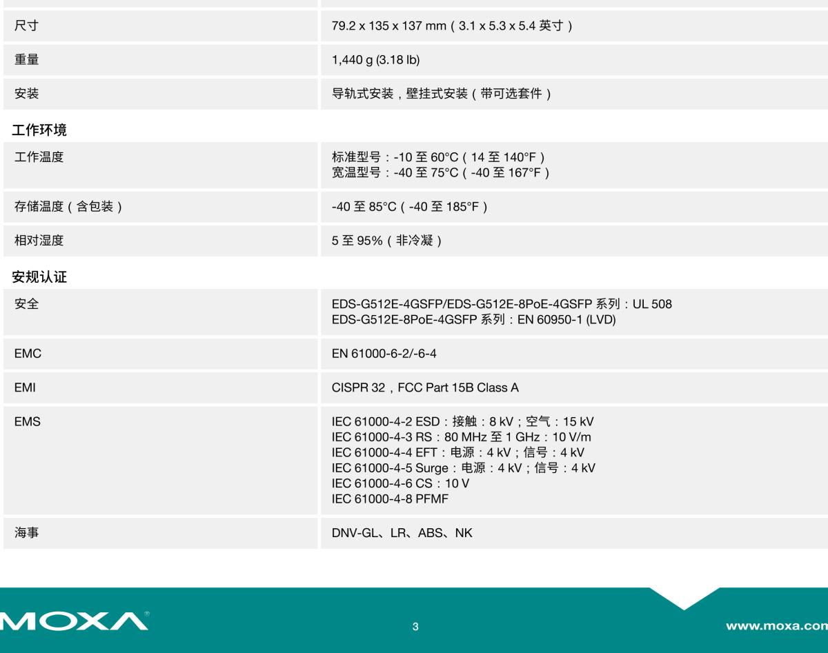 MOXA摩莎EDS-G512E 系列12G 端口全千兆网管型工业以太网交换机，带 8 端口 PoE+ 可选