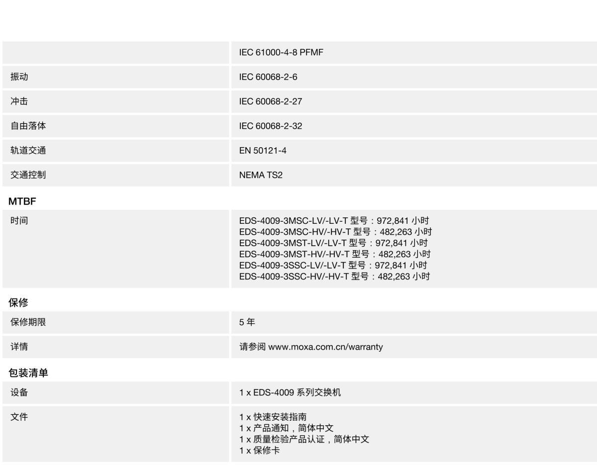 MOXA摩莎EDS-4009 系列9 端口网管型工业以太网交换机