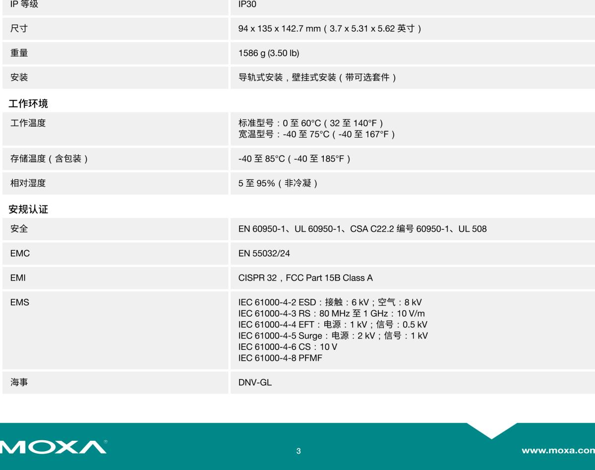 MOXA摩莎EDS-516A 系列16 端口网管型工业以太网交换机