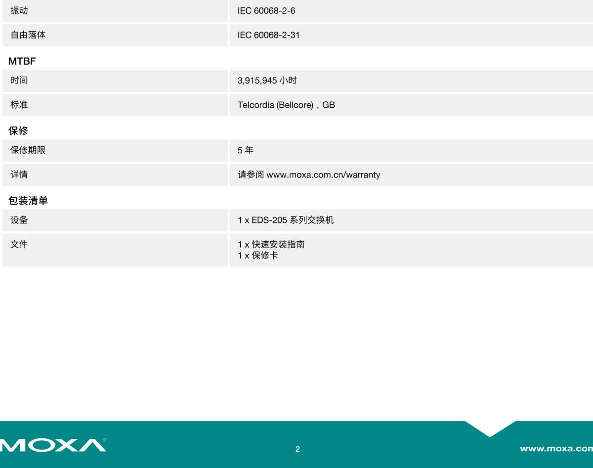 MOXA摩莎EDS-205 系列5 端口入门级非网管型工业以太网交换机