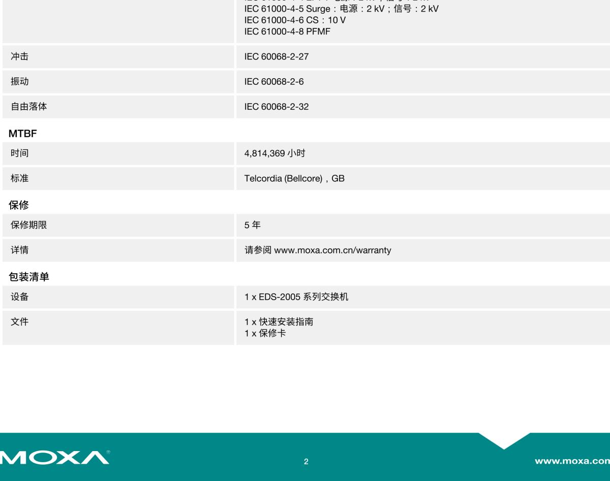 MOXA摩莎EDS-2005-EL 系列5 端口入门级非网管型工业以太网交换机