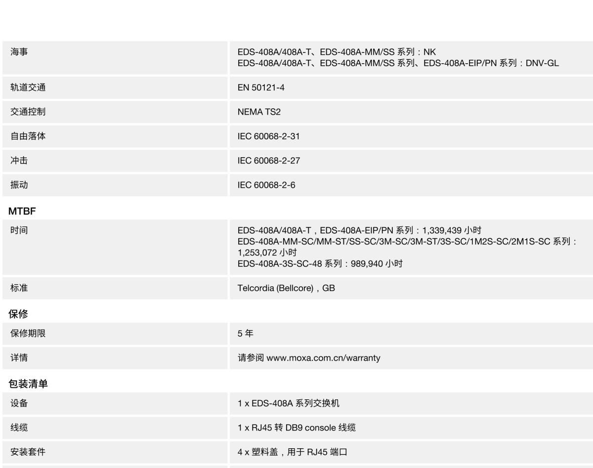 MOXA摩莎EDS-408A 系列8 端口入门级网管型工业以太网交换机