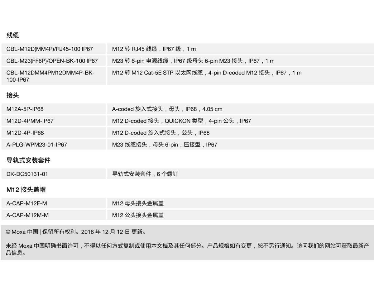 MOXA摩莎TN-5900 系列EN 50155 16 端口 NAT 路由器