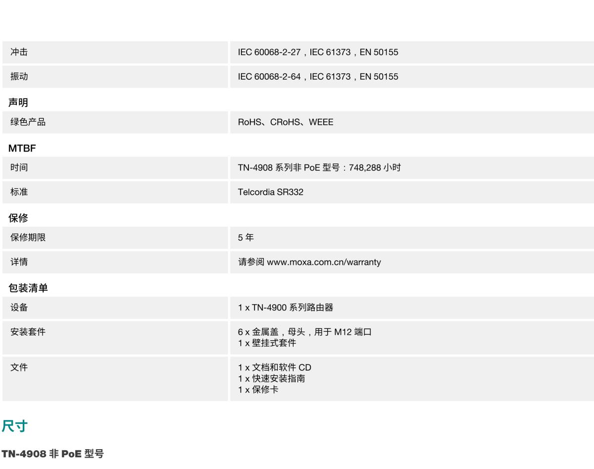 MOXA摩莎TN-4900 系列EN 50155 千兆安全路由器