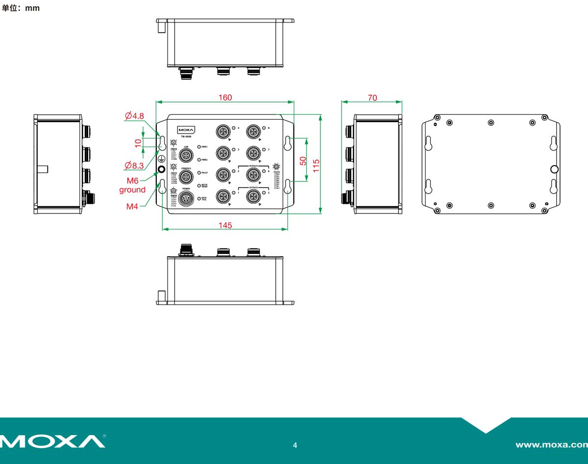 MOXA摩莎TN-4900 系列EN 50155 千兆安全路由器