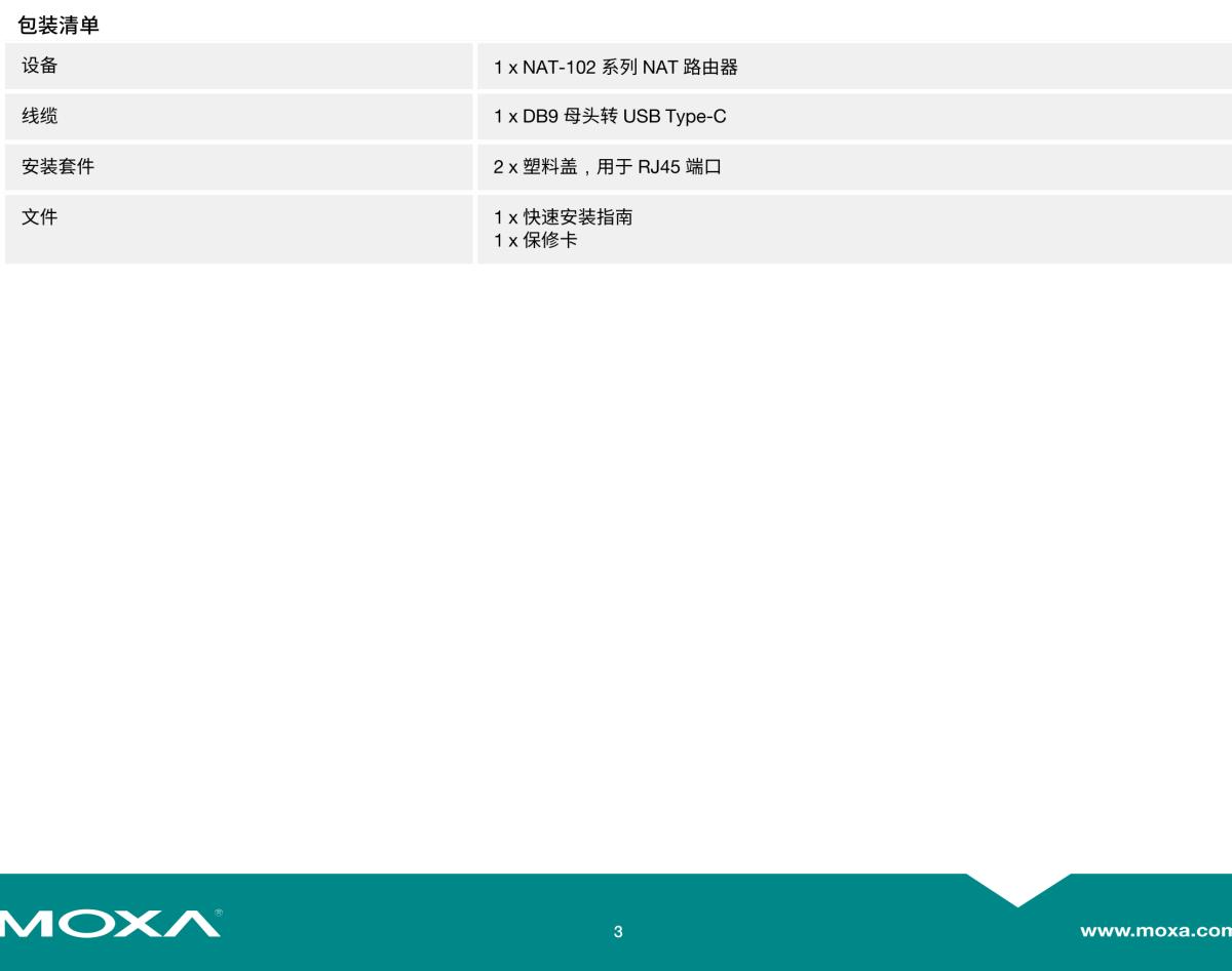 MOXA摩莎NAT-102 系列2 端口工业网络地址转换 (NAT) 路由器