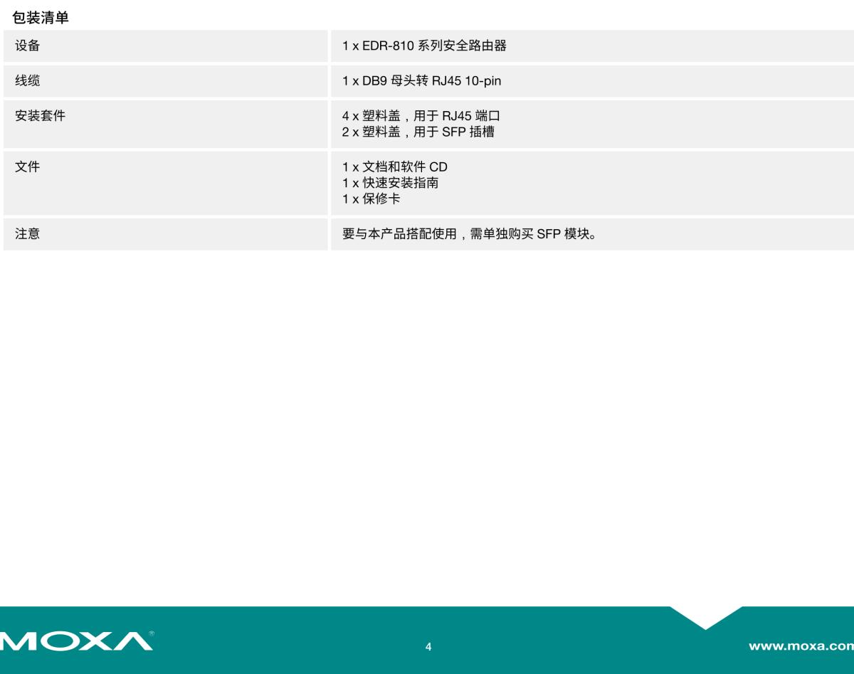 MOXA摩莎EDR-810 系列8+2G 多端口工业安全路由器，集交换机/防火墙/NAT/VPN 一体