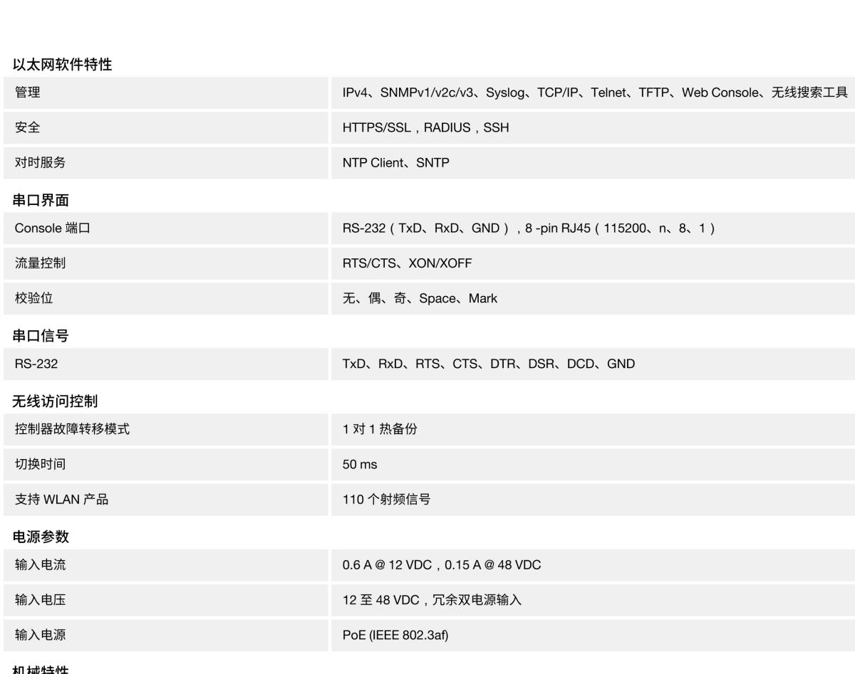 MOXA摩莎WAC-1001 系列工业无线 AP 接入控制器