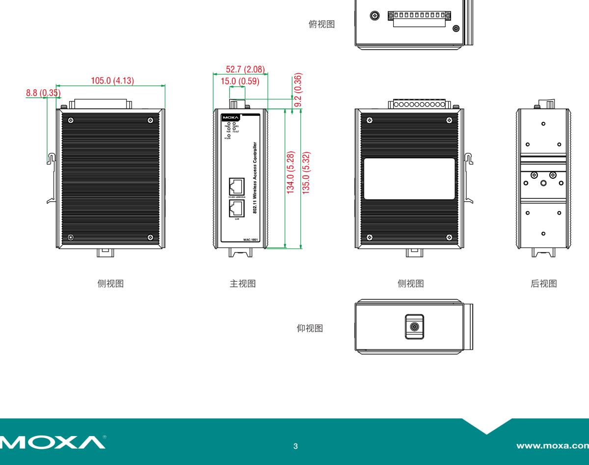 MOXA摩莎WAC-1001 系列工业无线 AP 接入控制器